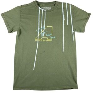 Travis Scott Astroworld Tour Men's S 2019 Tour Europe Green Rap Music